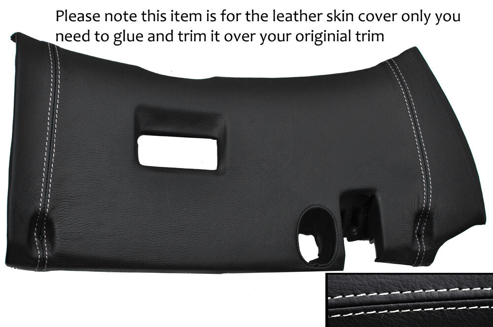 WHITE STITCH LOWER DASH PANEL TRIM LEATHER COVER FITS TOYOTA SUPRA MK4 93-02