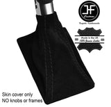 BLACK STITCHING SUEDE AUTO AUTOMATIC GEAR GAITER FITS PORSCHE MACAN 2014-2017