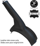 BLUE STITCH TOP GRAIN LEATHER HANDBRAKE GAITER FITS FORD MONDEO MK3 2001-2006