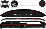 RED STITCH 3 PIECE DASHBOARD KIT LEATHER COVER FOR VW T2 TYPE 2 CAMPER 76+