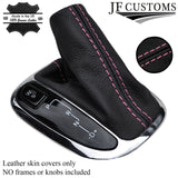 FITS MERCEDES C CLASS AUTO W203 LEATHER SHIFT BOOT PINK S CUSTOM NEW MADE IN UK
