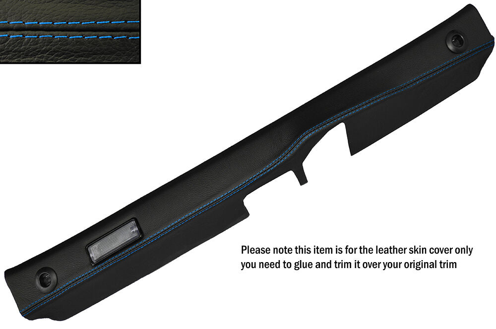BLUE STITCH REAR BOOT TRUNK PANEL LEATHER SKIN COVER FITS PORSCHE 928 S2 S4