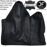 BLACK STITCHING LEATHER GEAR GAITER FITS VAUXHALL OPEL MONTEREY 1994-1998