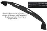 WHITE STITCH TOP DASH DASHBOARD LEATHER SKIN COVER FITS LOTUS ELAN +2 1967-1975