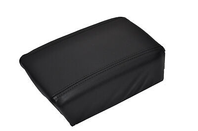 FITS NISSAN NAVARA  00-05  LEATHER ARMREST COVER  black CUSTOM NEW MADE IN UK