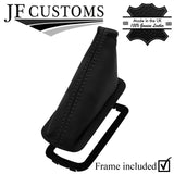 BLACK STITCH LEATHER AUTO GEAR + PLASTIC FRAME FITS VAUXHALL ASTRA G MK4 98-04