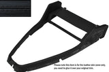BLACK STITCH CENTRE CONSOLE SURROUND FRAME LEATHER SKIN COVER FITS ROVER P5 P5B