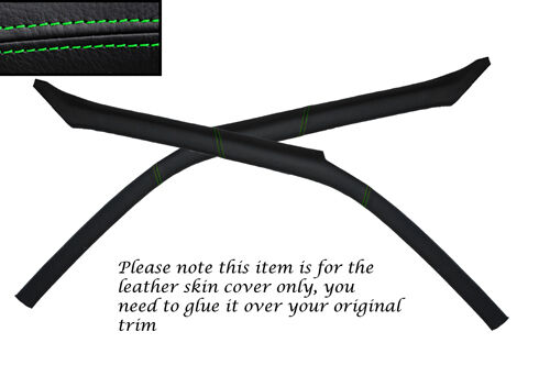 GREEN STITCH 2X WINDSCREEN PILLAR COVERS FITS NISSAN SKYLINE GTS GTR R32 89-94