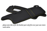 YELLOW STITCHING FITS TOYOTA MR2 MK1 84-90 2X SUN VISORS LEATHER COVERS
