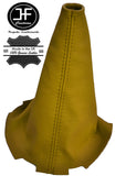 YELLOW LEATHER MANUAL GEAR GAITER FITS PEUGEOT 107 CITROEN C1 TOYOTA AYGO 09-14