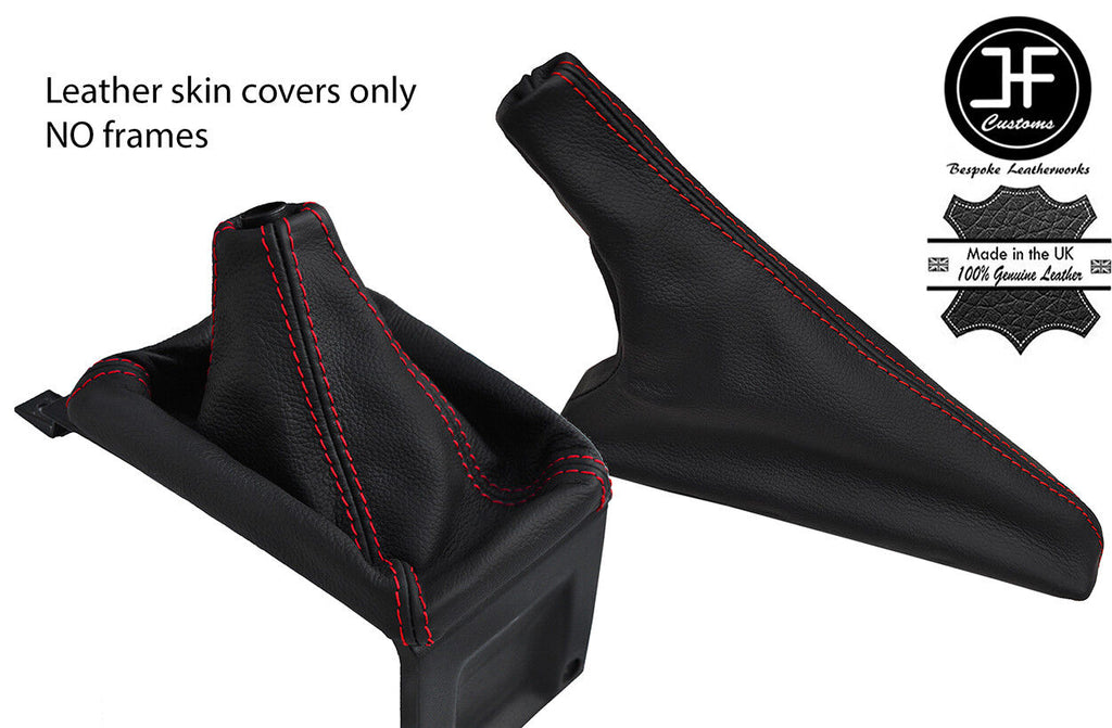 RED STITCH TOP GRAIN GAITERS LEATHER FITS AUDI COUPE GT B2 QUATTRO UR 85-87