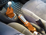 FITS RENAULT CLIO MK2 MK3 98-06 GAITERS SET LEATHER ORANGE CUSTOM NEW MADE IN UK