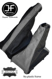 BLACK LEATHER & GREY PU SUEDE GEAR & HANDBRAKE FOR VAUXHALL ASTRA MK4 G 98-05