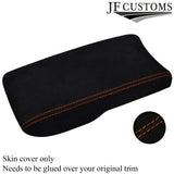 ORANGE STITCH FOR HONDA CIVIC & TYPE R S 2006-2012 GENUINE SUEDE ARMREST COVER