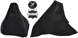 BLACK STITCHING LEATHER GEAR & HANDBRAKE GAITER FITS TOYOTA MR2 1989-2000