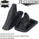 FITS BMW 3 SERIES E36 E46 GAITER BLACK LEATHER SHIFT BOOT CUSTOM NEW MADE IN UK