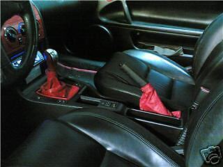 FITS FIAT COUPE GEAR & HANDBRAKE REAL LEATHER GAITERS 95-01 CUSTOM NEW