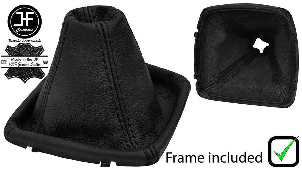 BLACK STITCH LEATHER MANUAL GEAR+PLASTIC FRAME FITS FORD GRAND C-MAX 15-18