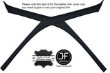 RED STITCH 2X A PILLAR LEATHER COVERS FITS HONDA CIVIC COUPE 1988-2000