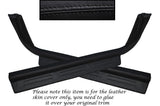 BLACK STITCH 2X DOOR SILL TRIM SKIN COVERS FITS SUBARU IMPREZA WRX STI 93-00