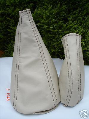 FITS MINI CLASSIC CREAM LEATHER GEAR & HANDBRAKE GAITER NEW CUSTOM NEW