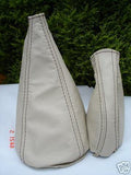 FITS MINI CLASSIC CREAM LEATHER GEAR & HANDBRAKE GAITER NEW CUSTOM NEW