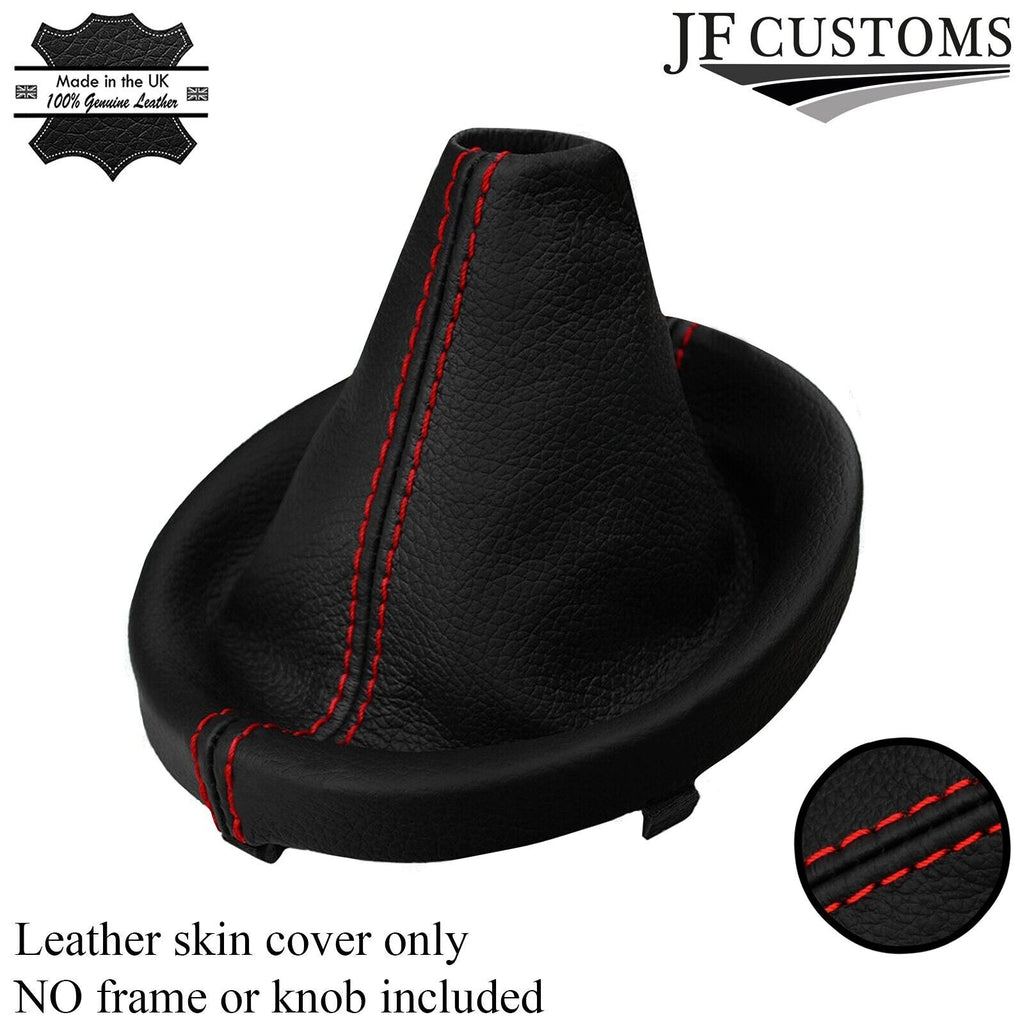 RED STITCH LEATHER GEAR GAITER FITS SUBARU IMPREZA WRX STI 15-18 CUSTOM NEW