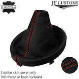 RED STITCH LEATHER GEAR GAITER FITS SUBARU IMPREZA WRX STI 15-18 CUSTOM NEW