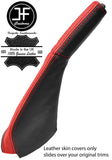 BLACK & RED STRIPE HANDBRAKE GAITER & HANDLE COVER FOR MITSUBISHI 3000GT GTO
