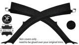 BLACK STITCHING 2X A PILLAR SUEDE COVERS FOR AUDI TT MK1 98-06 COUPE STYLE 2