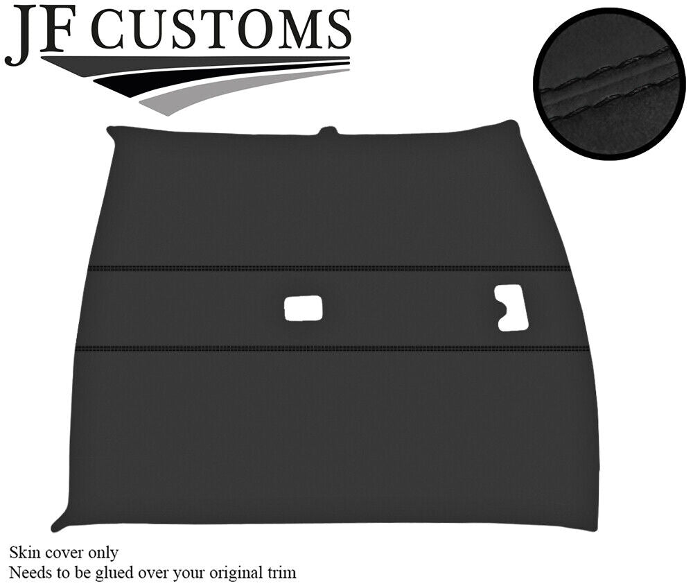 BLACK STITCH ROOF HEADLINING LINER DARK GREY LUXE COVER FITS NISSAN SKYLINE R32