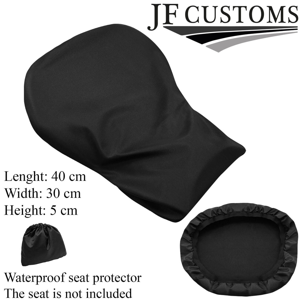 BLACK OUTDOOR WATERPROOF MOTORBIKE SEAT SADDLE COVER PROTECTOR SIZE- EXTRA SMALL