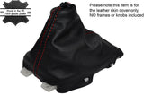 RED STITCHING MANUAL LEATHER SKIN GEAR GAITER  FITS MAZDA 3 2014-2016 CUSTOM NEW