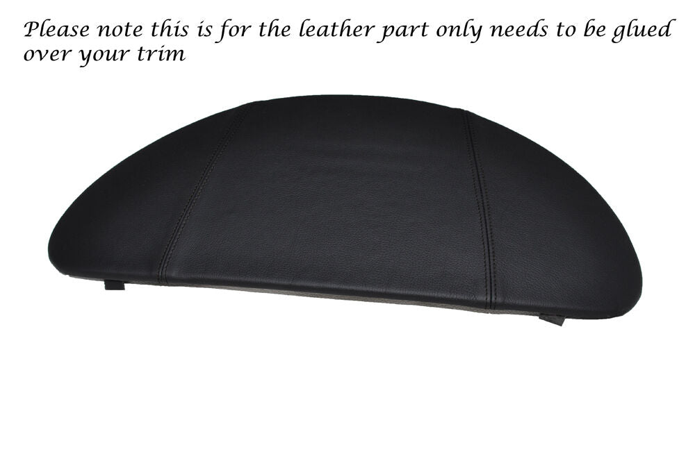 BLACK STITCH DASHBOARD BINNACLE LEATHER SKIN COVER FITS LOTUS ELAN M100 89-95