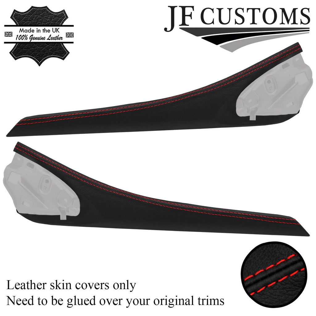 RED ST. LEATHER 2X CENTRE CONOLE SIDE TRIM COVER FOR LEXUS IS250 IS350 14-15