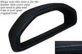 BLUE  STITCH GAUGE HOOD SPEEDO LEATHER COVER FITS FORD FIESTA MK3 XR2 1989-1996