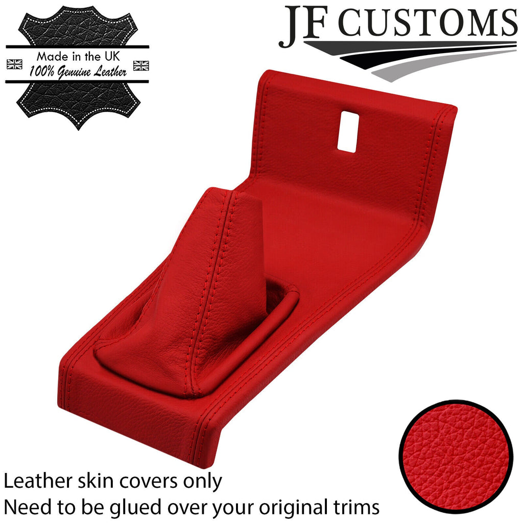 RED ITALIAN LEATHER GEAR + SURROUND COVERS FOR MERCEDES W114 W115 68-76 JF1