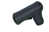 green stitch FITS BMW E30 E34 AUTOMATIC AUTO LEATHER GEAR KNOB COVER ONLY