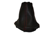 FITS SMART FORFOUR LEATHER GEAR GAITER red stitch CUSTOM NEW MADE IN UK