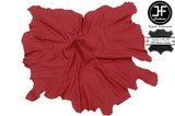LARGE DARK RED LEATHER FULL 40 SQ FT HIDE QUALITY TOP GRAIN GENUINE LEATHER