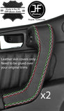 ITALIAN FLAG STICH 2x FULL DOOR HANDEL TRIM LEATHER COVER FOR ALFA ROMEO GTV 916