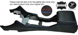 TRI STITCHING CENTRE CONSOLE & ARMREST LEATHER COVERS FITS BMW E39 1996-2003
