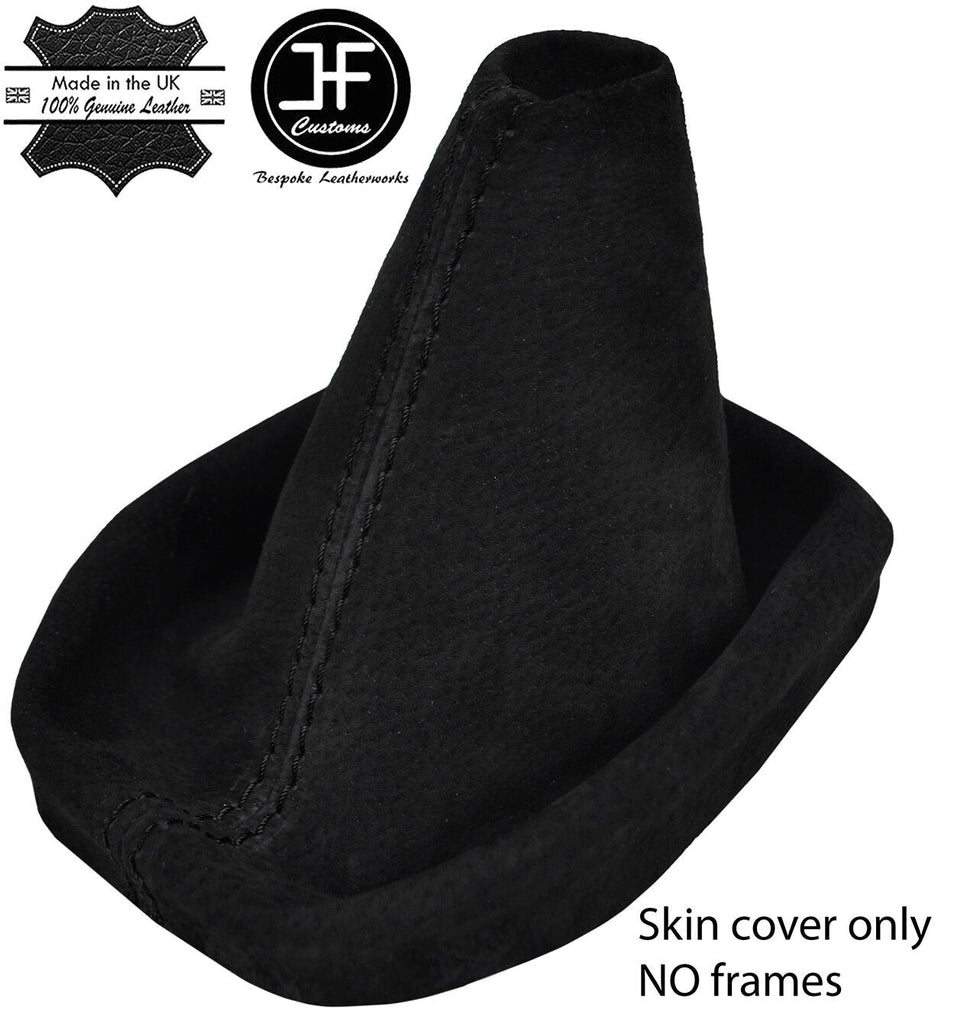 BLACK STITCHING REAL SUEDE MANUAL GEAR GAITER FITS FORD B MAX B-MAX 2012-2018
