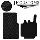 WHITE DIAMOND VINYL 2X TAILORED FLOOR CARPETS FOR SMART FORTWO 450 03-07 JF1