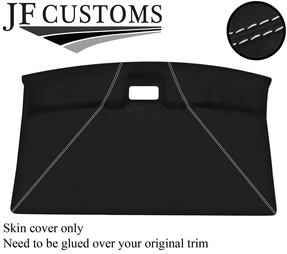 WHITE STITCH ROOF LINING HEADLINING LUXE SUEDE SKIN COVER FITS VW T4 TRANSPORTER