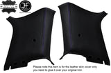 PURPLE STICH 2X REAR C PILLAR LEATHER COVERS FITS VW GOLF MK4 JETTA 98-05 2 DOOR