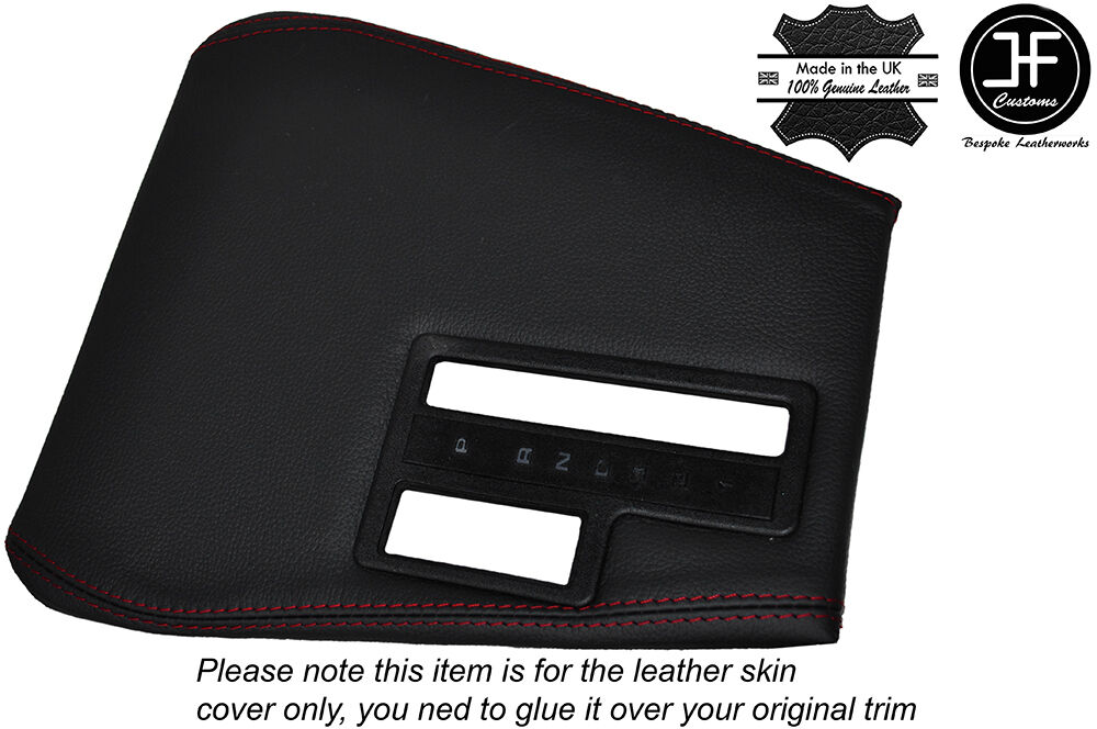 RED STICH AUTOMATIC GEAR SURROUND TRIM SKIN COVER FITS BMW 5 SERIES E34 84-97