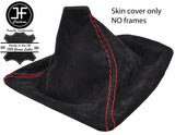 RED STITCHING REAL SUEDE MANUAL GEAR GAITER FOR BMW E90 E91 E92 E93 2006-2013