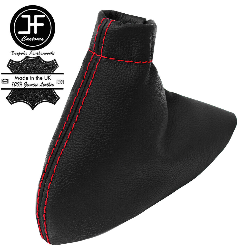 RED STITCH TOP GRAIN LEATHER HANDBRAKE GAITER COVER FITS DODGE VIPER 99-02