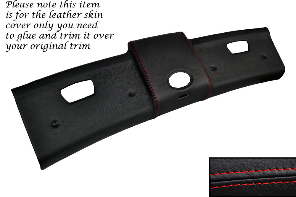 RED STITCH TOP ROOF PANEL LEATHER SKIN COVER FITS SMART FORTWO 451 07-14